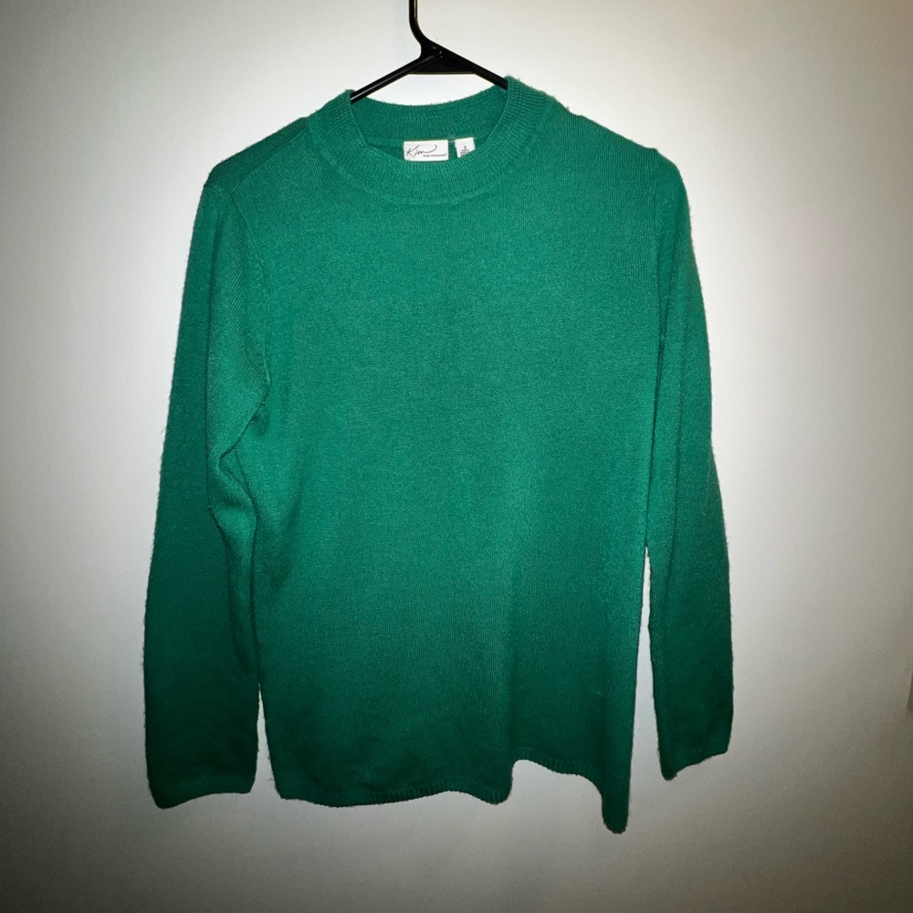 Kim Rogers Kelly green sweater size small
